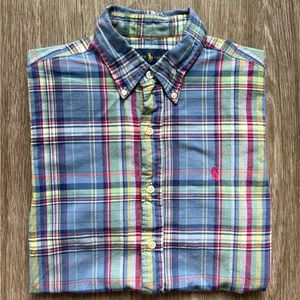 Polo by Ralph Lauren Men’s Shirt Short Sleeve Plaid Small